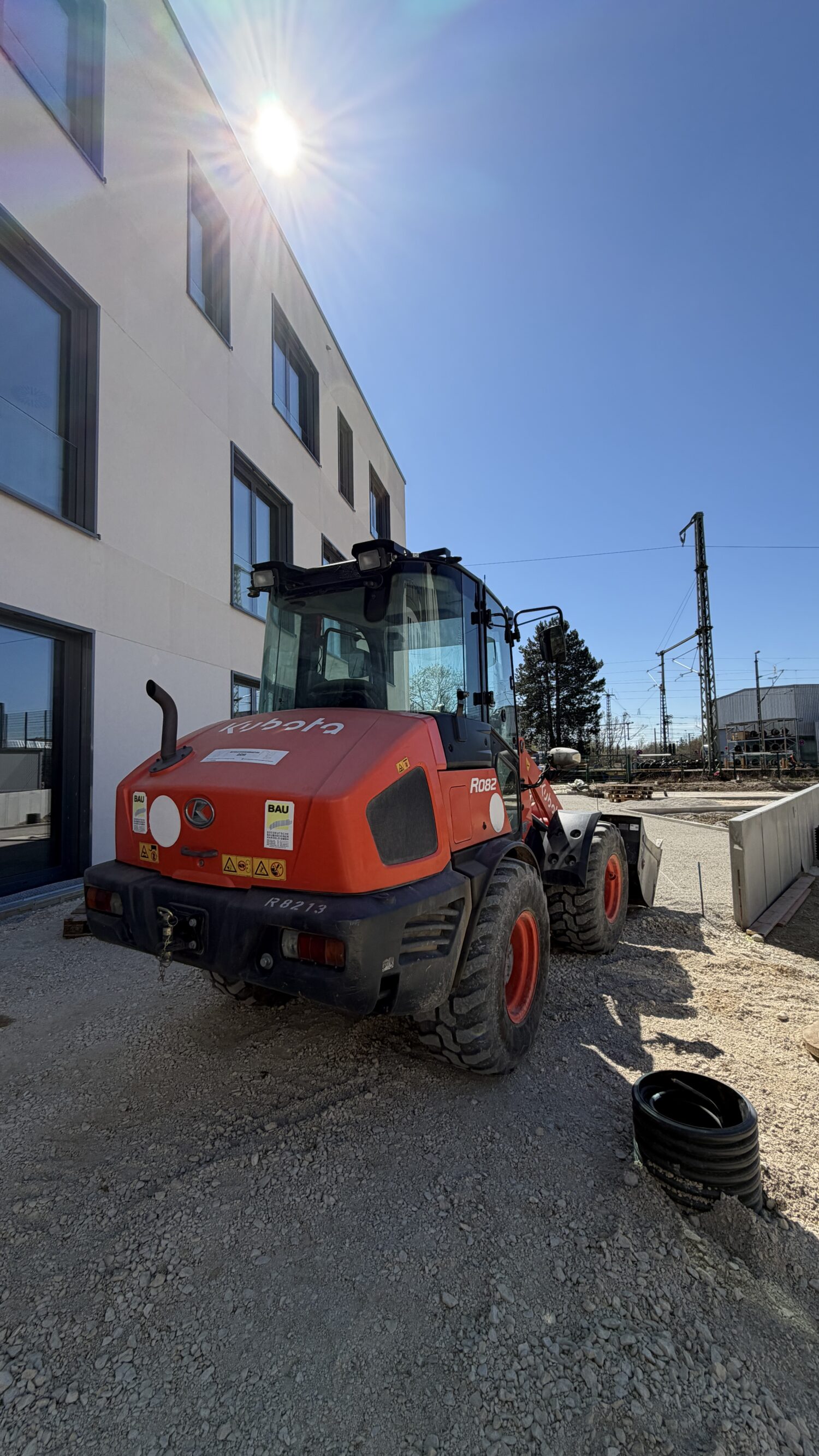 Kubota-R082-Kompaktradlader-Einsatz