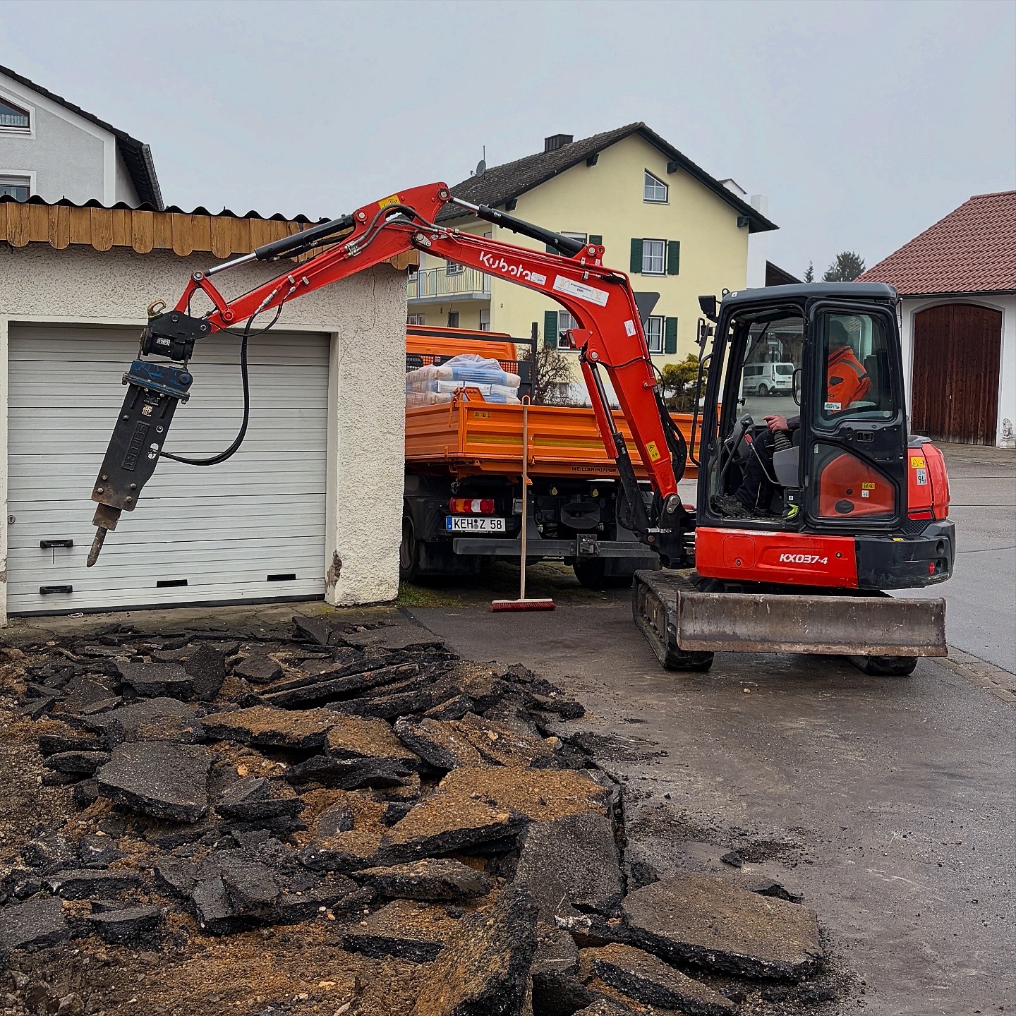 Minibagger-Abbruch-Hydraulikhammer