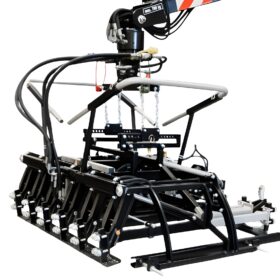 Hydraulischer Pflastergreifer als Baggerzubehör für effiziente Pflasterarbeiten